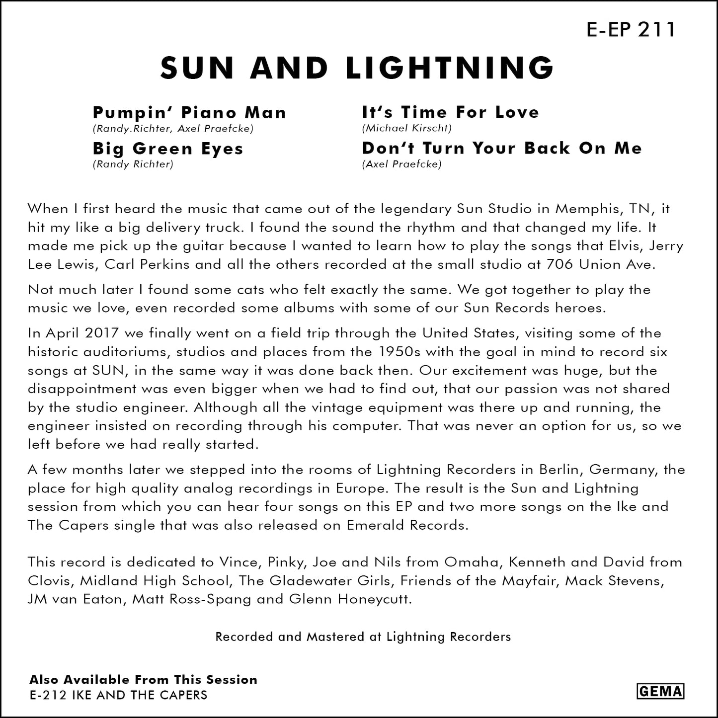 EP Sun and Lightning